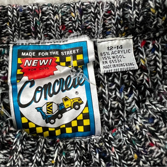 Vintage 80s 90s retro graphic wool sweater - Picture 7 of 7